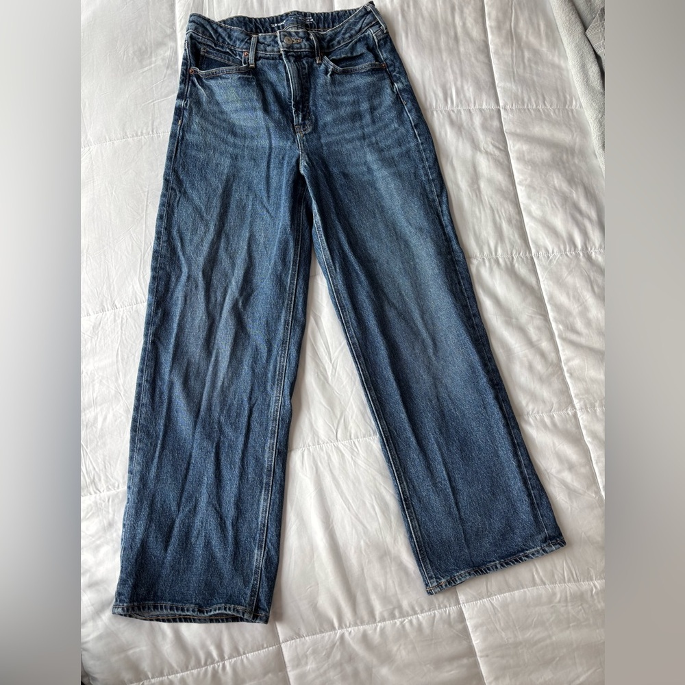 Old Navy Sky-Hi Wide Leg Jeans Size 8